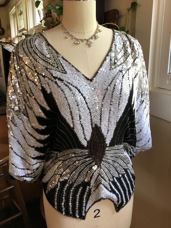80's Disco Butterfly Tops/80's Sequin Tops/Sequin
