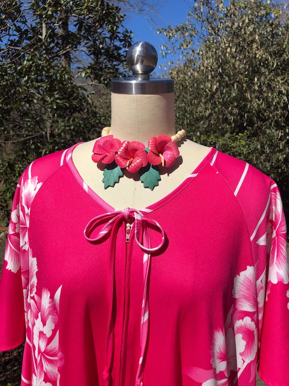 FUSHIA MUMU/Granada Mumu/Mumu/Floral Mumu/Vintage 