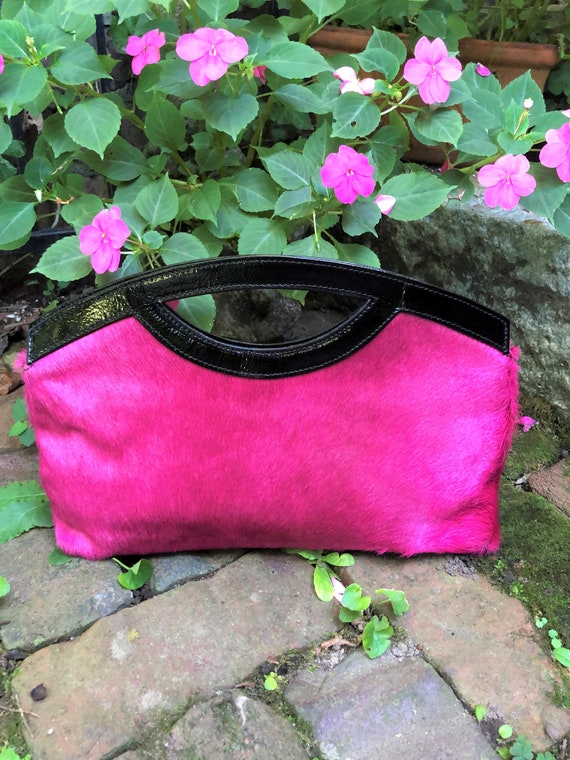 RARE PINK LEATHER Handbag/90's Handbags/90's Purse
