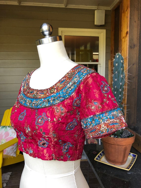 Crop Tops/Cropped Tops/Beaded Tops/Saree Tops/Indi