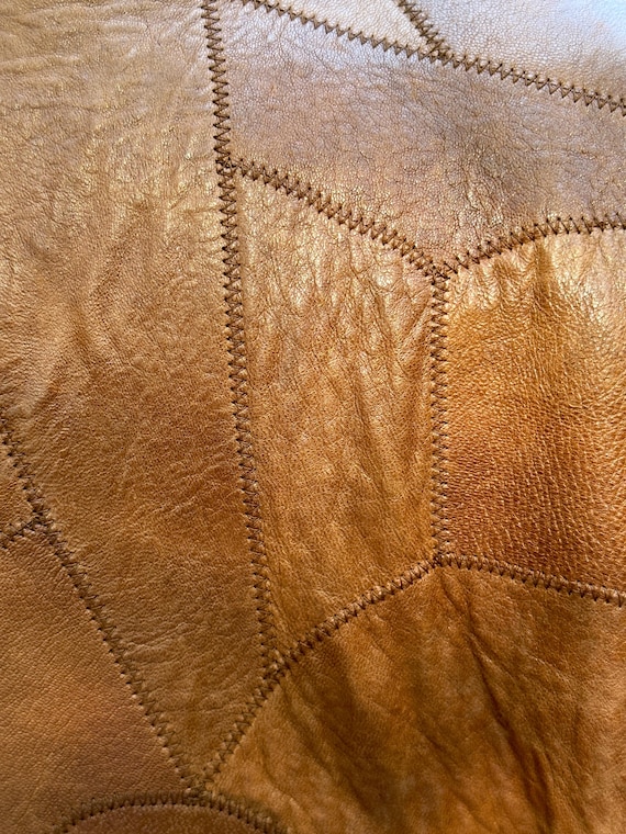 GORGEOUS 80s PATCHWORK Leather Jacket/Patchwork J… - image 9