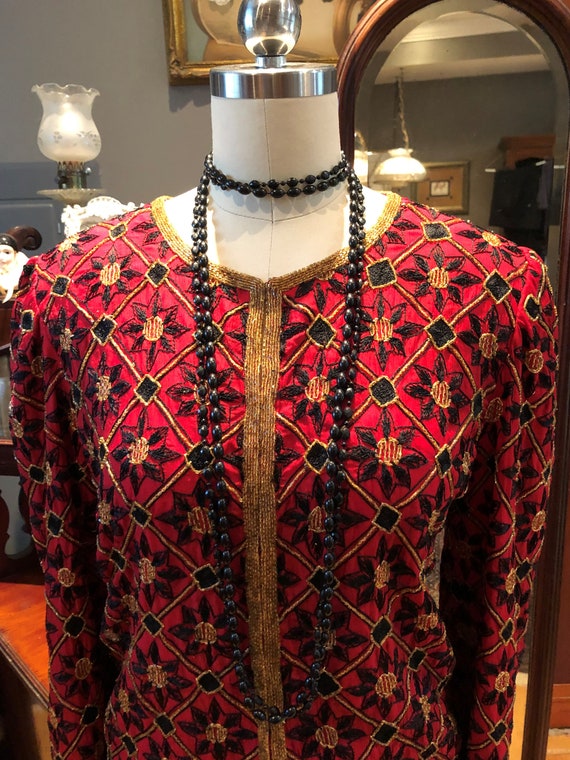 80's BEADED JACKETS/Vintage Beaded Jackets/80's Jackets/Beaded Jackets/80's Beaded Jackets/Dressy Jackets/Vintage Jackets/MINT Condition