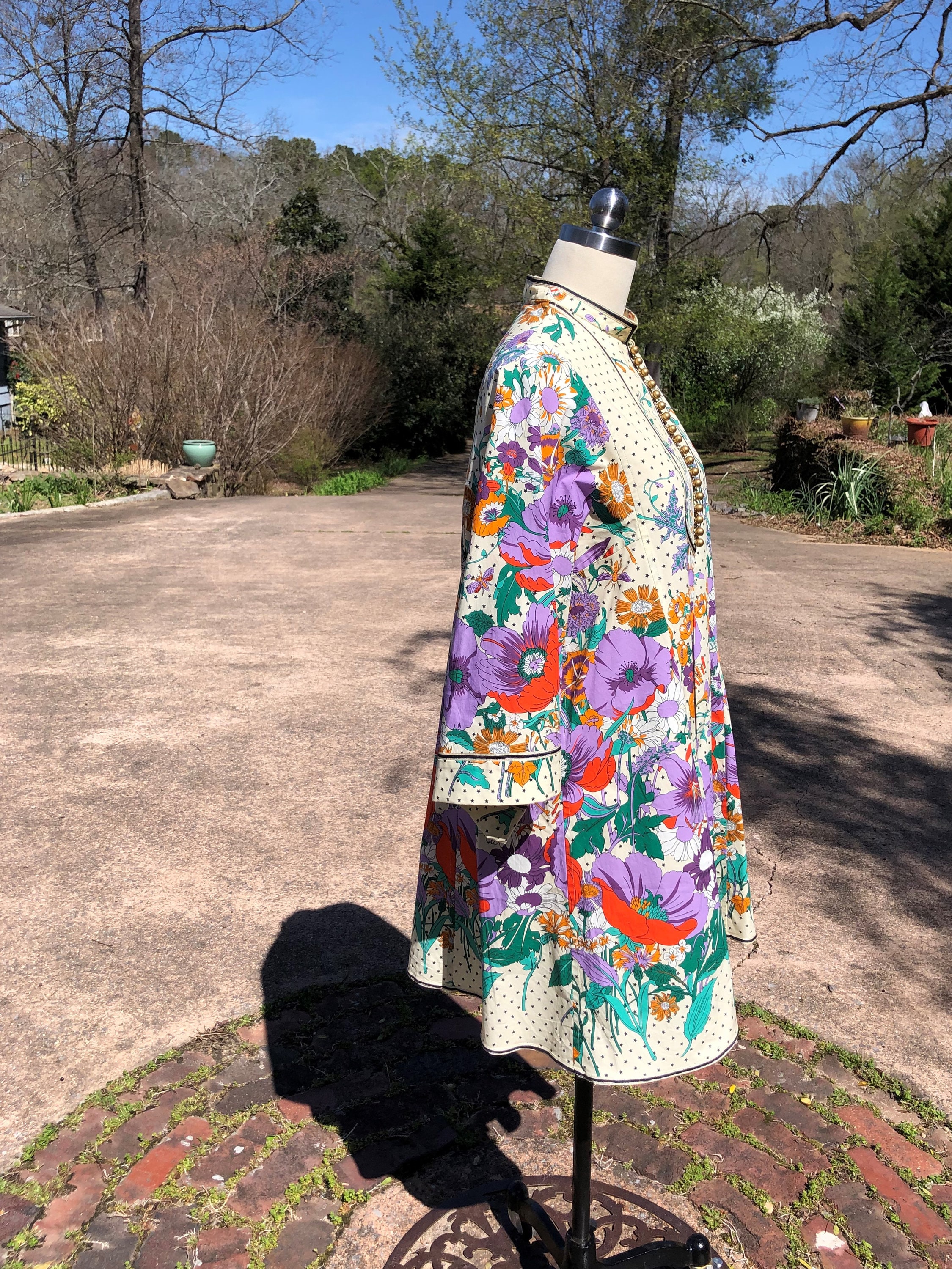 GLORIOUS GUCCI Floral Printed Dress/gucci Kaftan Dress