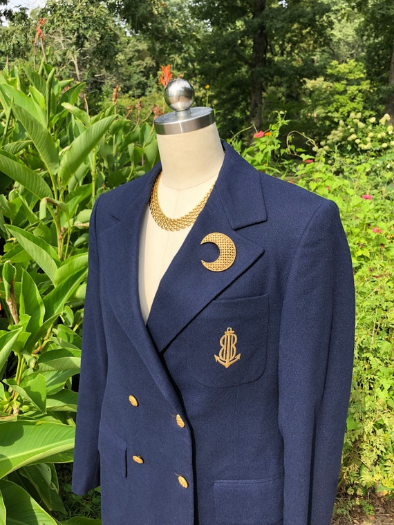 STUNNING 70's BILL BLASS Yachting Blazer/Bill Blas