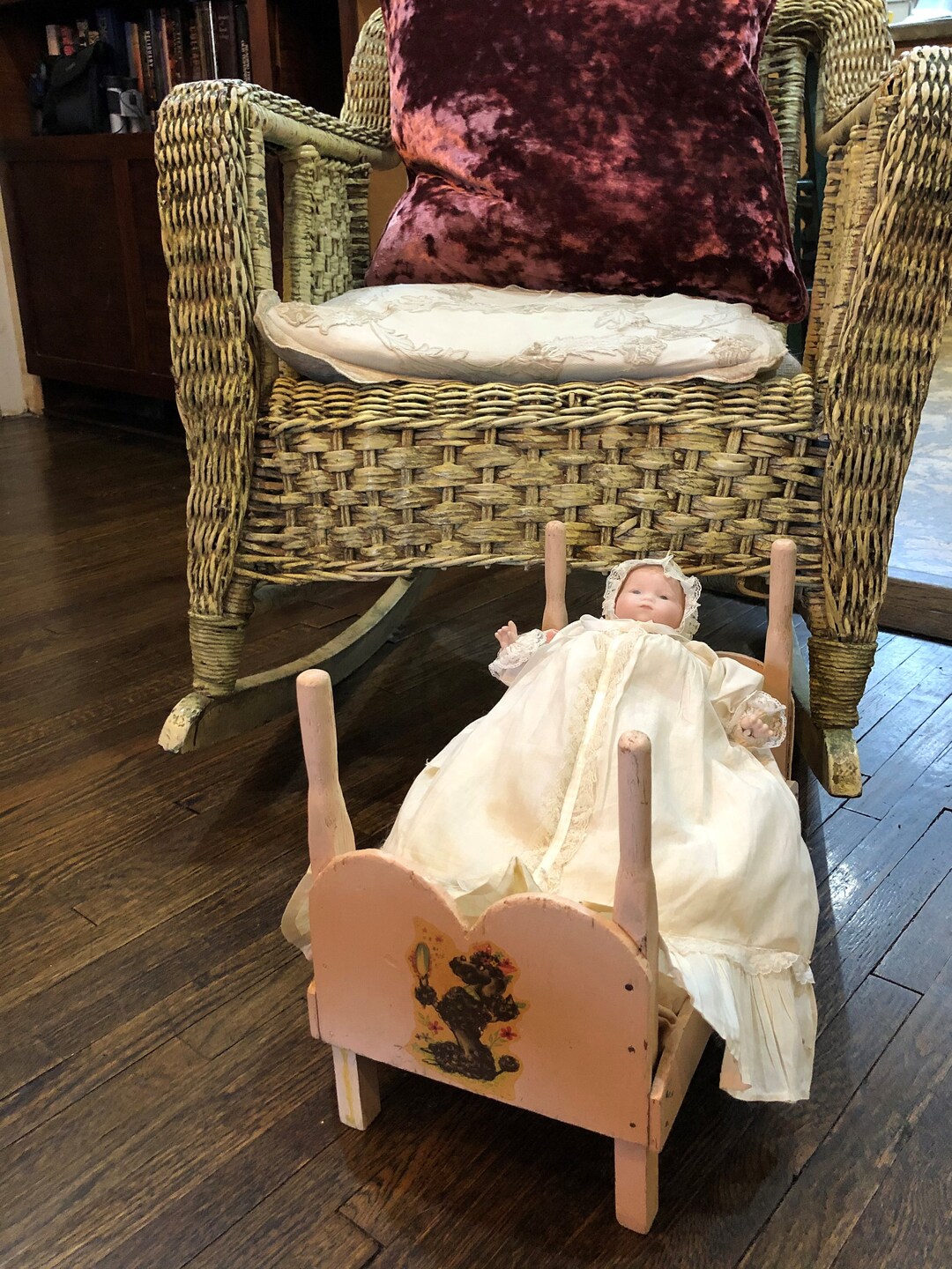 Antique Doll Beds/vintage Doll Beds/50's Doll Beds/handmade Doll Beds