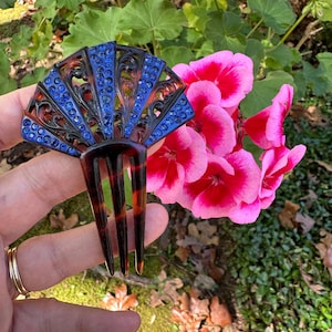 ART DECO HAIR Comb/20's Hair Comb/Vintage Hair Comb/Antique Hair Accessories/Vintage Hair Accessories/Tortoiseshell Hair Comb/Mint Condition