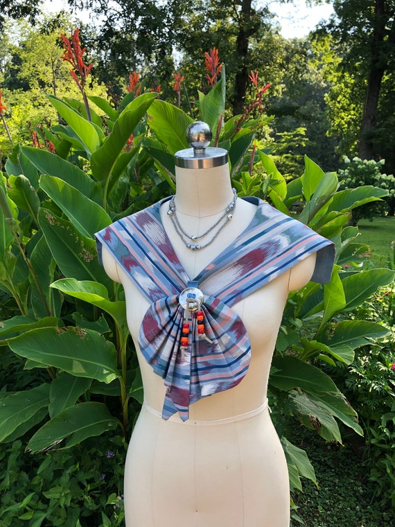 80's Handmade WESTERN COLLAR/Vintage Native American Style Collar/80’s Southwestern Collar/Vintage Ranch Style Collar/Cowgirl/MINT Condition