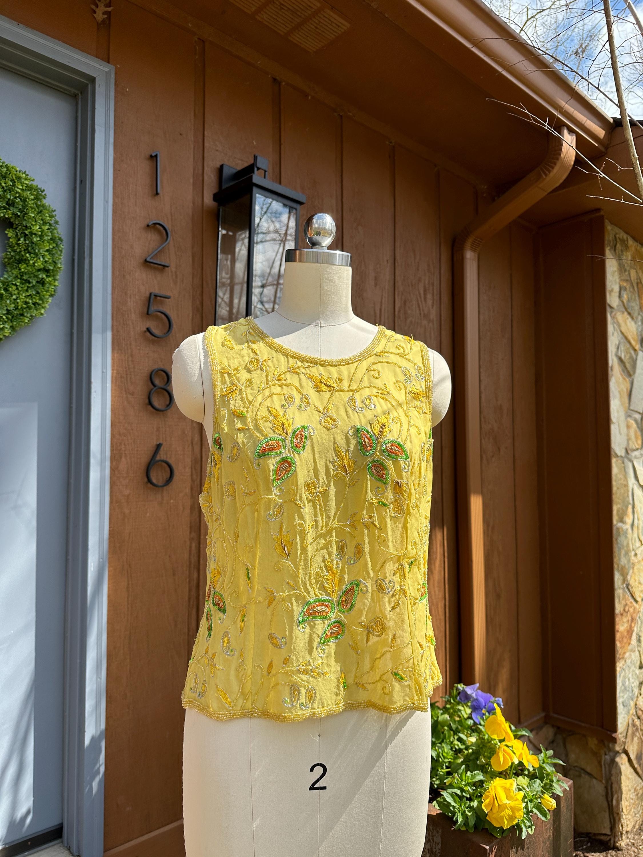 50s Beaded Tops - Etsy 50s Beaded Tops - Etsy