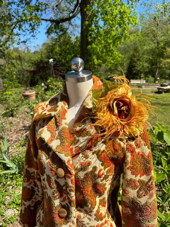 RARE 70's LILLI ANN Tapestry Coat/lilli Ann/tapestry Coat RARE 70's LILLI ANN Tapestry Coat/lilli Ann/tapestry Coat