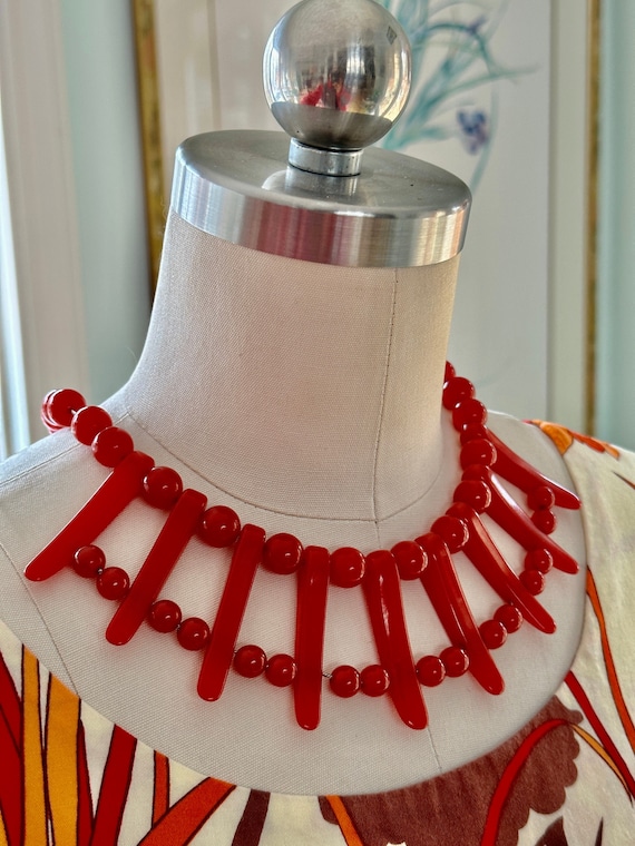 RARE 40's CHERRY BAKELITE Necklace/Bakelite Bracel