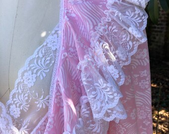 Conjunto de camisola rosa GIVENCHY INTIMATES Paris dos anos 80