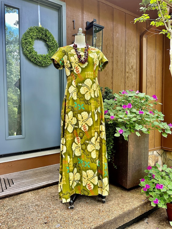 ハワイアンドレス MAMOハウエル ヴィンテージ size12 Vintage Mamo