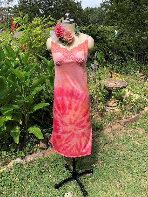 TIE DYE Slips/Hippie Dresses/Boho Dresses/Slip Dre