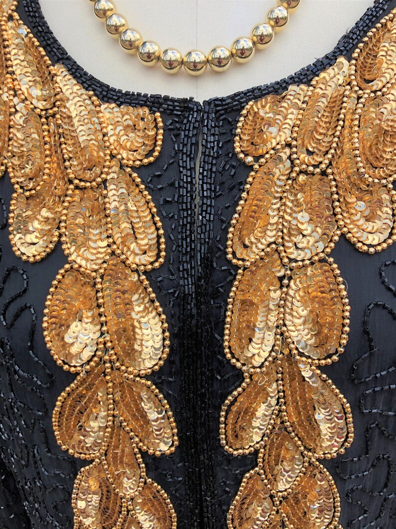 Hi/'s Sequin Jacket MINT Condition PLUS SIZE Sequin JacketsBeaded Jackets80/'s Beaded Jackets80/'s Sequin JacketsVintage Sequin JacketMr
