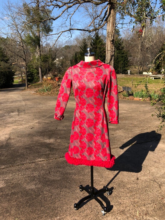 RARE 70's FRINGE Dress/70's Dresses/Fringe Dresse… - image 9