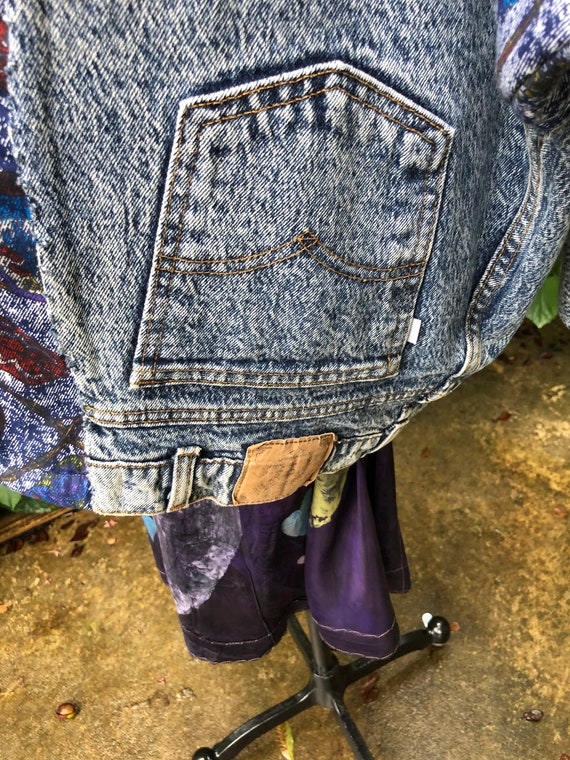 HANDMADE Denim Jacket/80's Jean Jackets/80's Jackets/… Gem