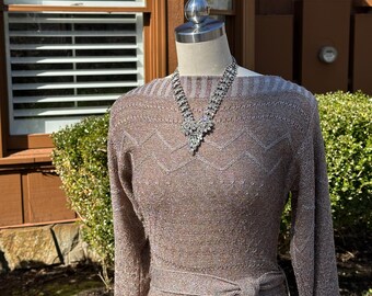 STUNNING WENJILLI Lurex Jumpsuit/70's Jumpsuit/70's Dressy Jumpsuit/Cocktail Jumpsuit/Lurex Jumpsuit/Party Jumpsuit/Near Mint Condition