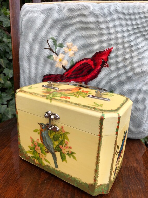 BIRD DECOUPAGE Handbag/Bird Box Purse/Bird Purse/… - image 7