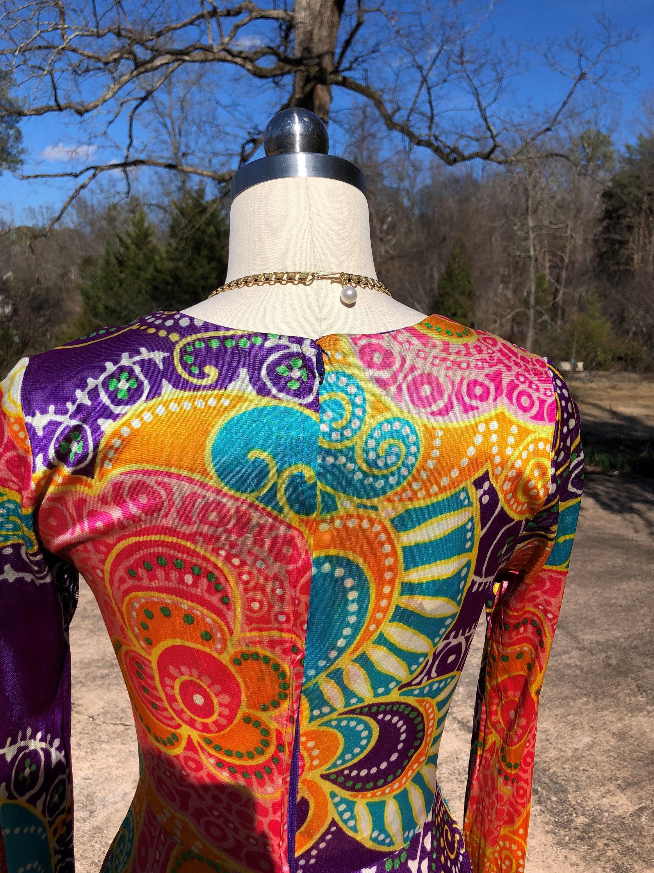 RARE 70's PSYCHEDELIC Dress/psychedelic Dresses/70's Dresses RARE 70's PSYCHEDELIC Dress/psychedelic Dresses/70's Dresses