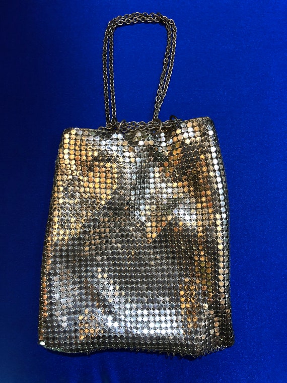 RARE Antique Mesh Chatelaine/Whiting and Davis Me… - image 3