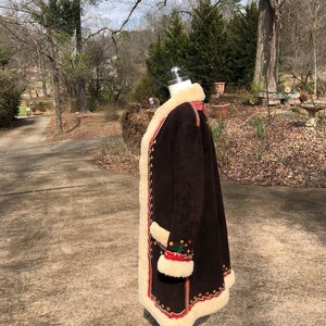 RARE 70's PENNY LANE Coat/Real Shearling Coats/Sherpa Coats/Embroidered Coats/Vintage Penny Lane/Almost Famous Coats/Near Mint Condition image 5
