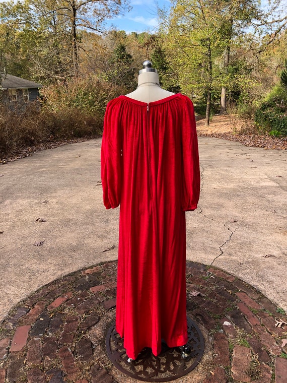 SAKS 80's DAVID BROWN Christmas Dress/Red Christm… - image 3