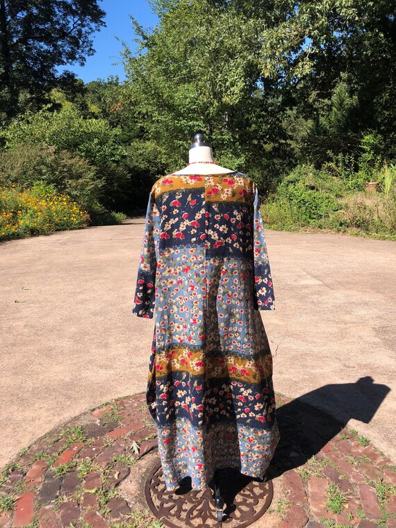 LOVELY 70's XXL FLORAL Dress/70's Dress/Floral Dr… - image 3