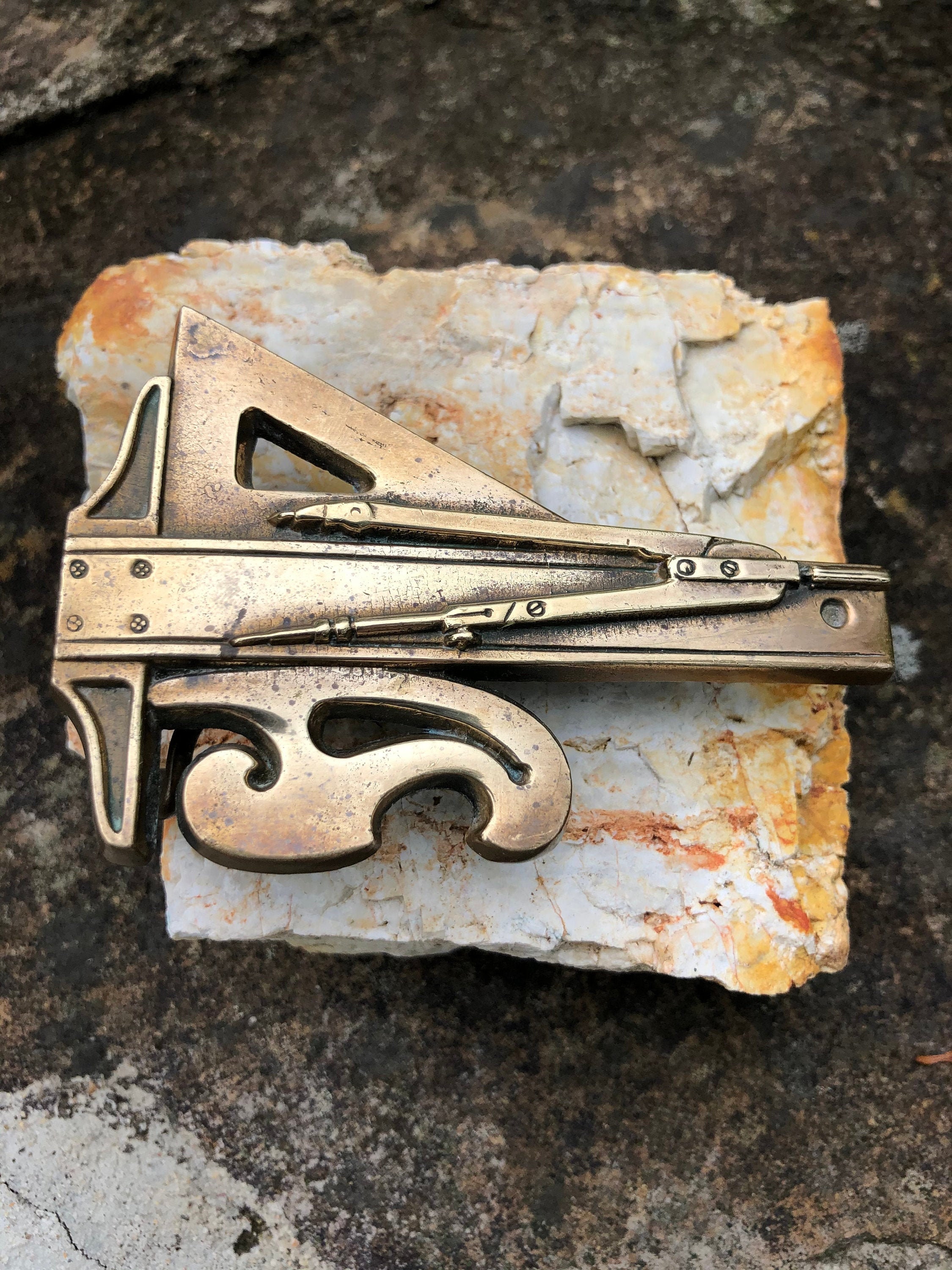 真鍮製 ベルトバックル 1979 baron buckle バロンバックル ネームバックル - Name Buckle - バロン(BARON)社 - ダンサーズ