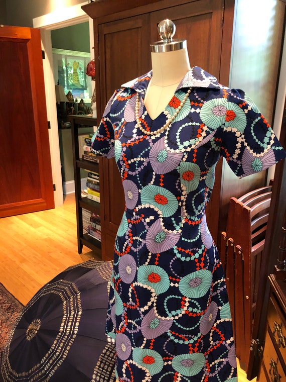 70 s MOD Handmade Umbrella Dress vintage Umbrella Print Dress 70 s Dresses lucite Handle Umbrella vintage Sun Umbrella mint Condition Etsy UK