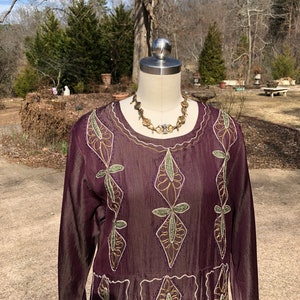 80&#39;s EMBROIDERED MUMU/80’s Vintage Kaftan/Vintage Abaya/80’s Mumu/Vintage Caftan Dress/Vintage MuMu Dress/Vintage Kaftan/ Mint Condition