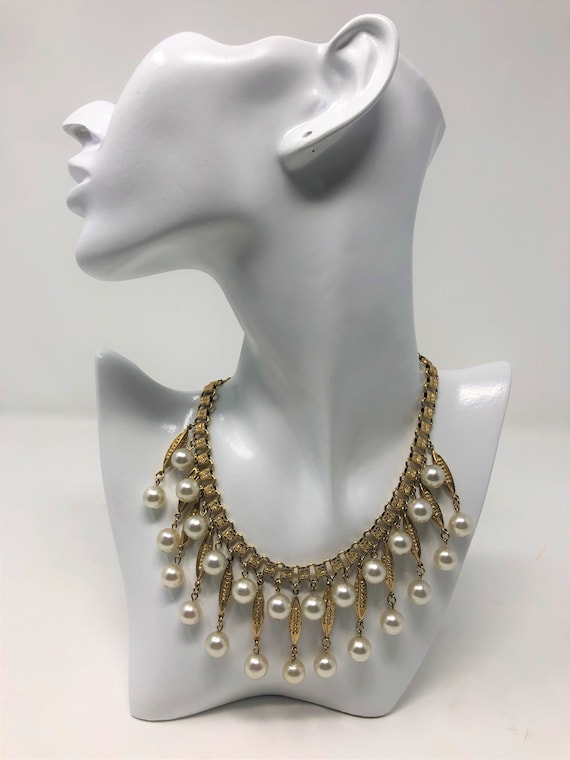 RARE CORO 60's Faux PEARL Necklace/60's Necklaces… - image 2