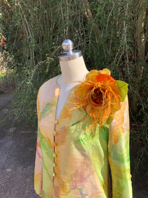 LOVELY 70's WATERCOLOR Style Dress/70’s Fashion/Vi