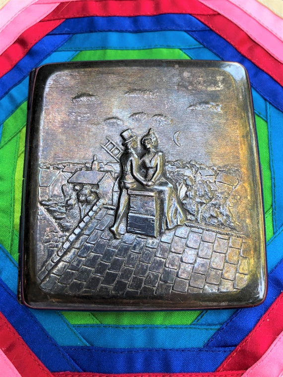 RARE ANTIQUE CIGARETTE Case/Art Deco Cigarette Case/S… - Gem