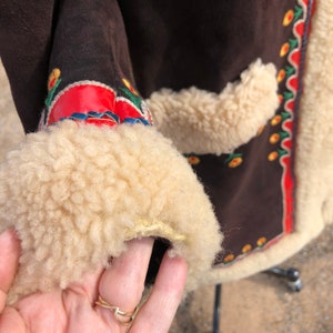 RARE 70's PENNY LANE Coat/Real Shearling Coats/Sherpa Coats/Embroidered Coats/Vintage Penny Lane/Almost Famous Coats/Near Mint Condition image 8
