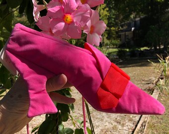 Y2K Andy Warhol PINK SHOE Handbag/pink Handbags/pink Shoulder Bags