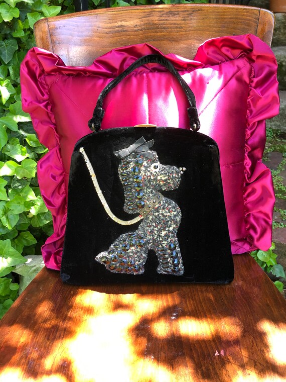 RARE Soure Poodle Handbag/Soure Purses/Poodle Hand