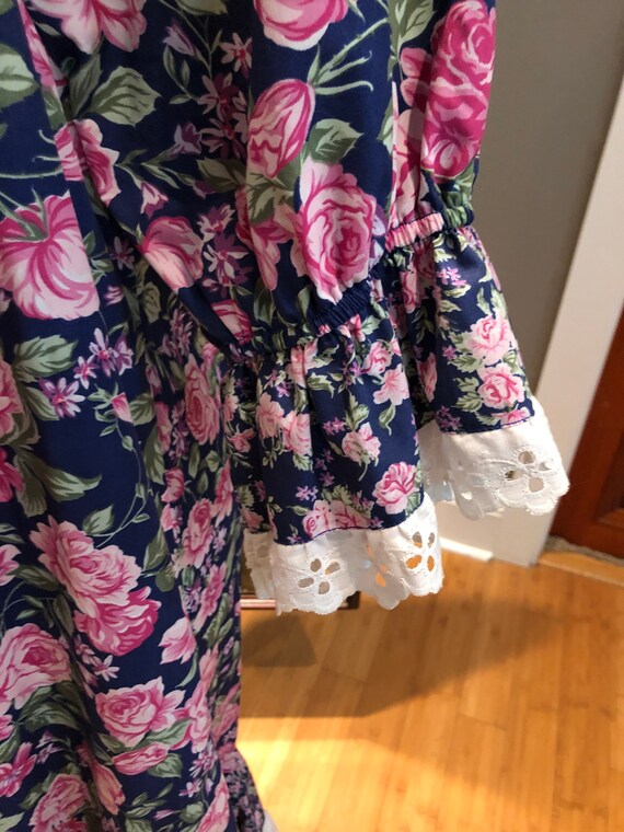RARE 70's COTTAGE Core XL Floral Maxi/Princess Ka… - image 6