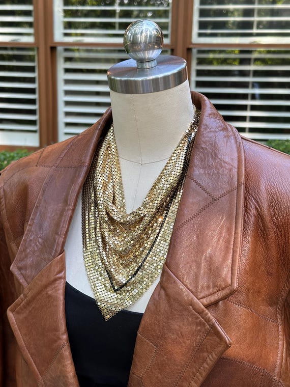 GORGEOUS 80s PATCHWORK Leather Jacket/Patchwork J… - image 10