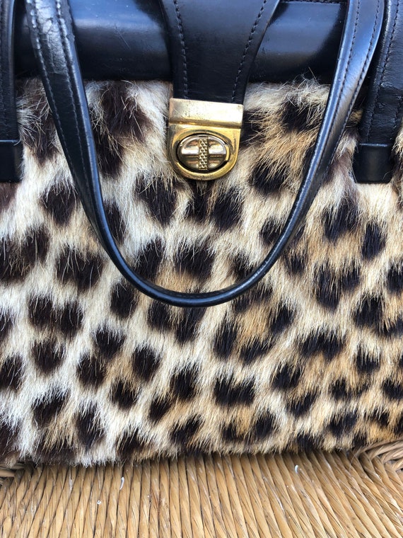 Leopard Print Fur Purses/Leopard Purses/Leopard Ha