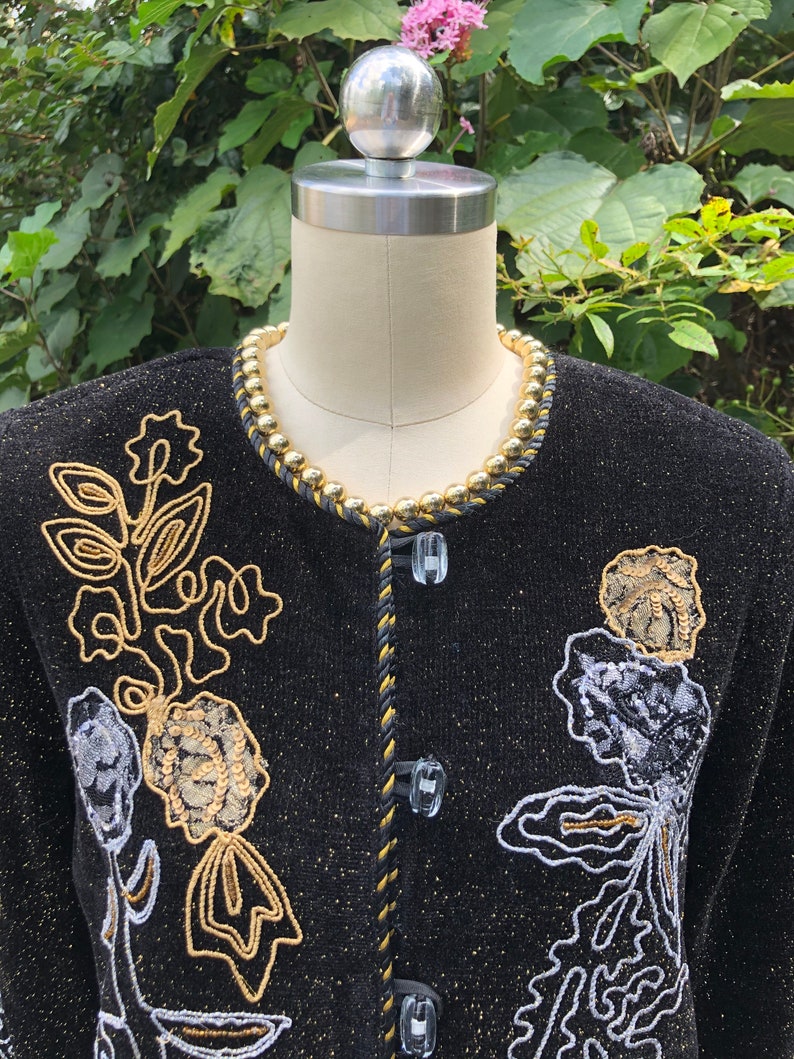 80’s Embroidered Sequin Jacket