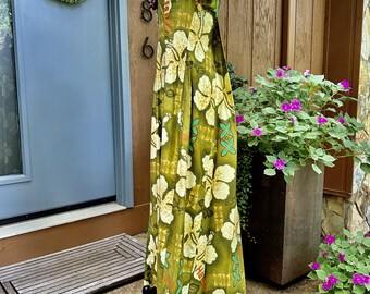 Vintage 70s Hawaiian Print Dress/ US 10/ 1970s - Etsy