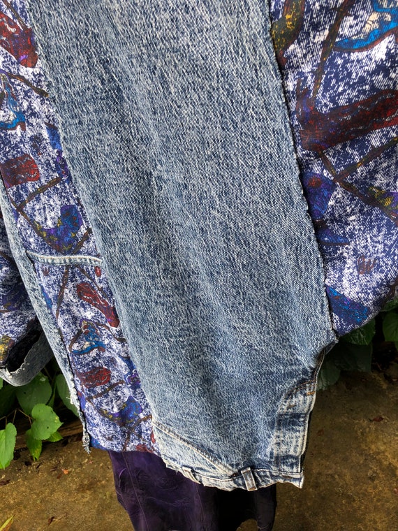 HANDMADE Denim Jacket/80's Jean Jackets/80's Jackets/… Gem