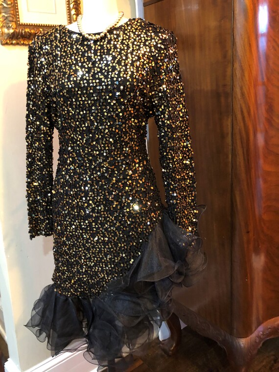 DAVE and JOHNNY Dresses/80's Prom Dress/80's Prom/