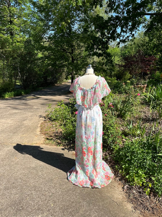 GORGEOUS 70's BUTTERFLY Maxi/70’s Floral Maxi/Flo… - image 3