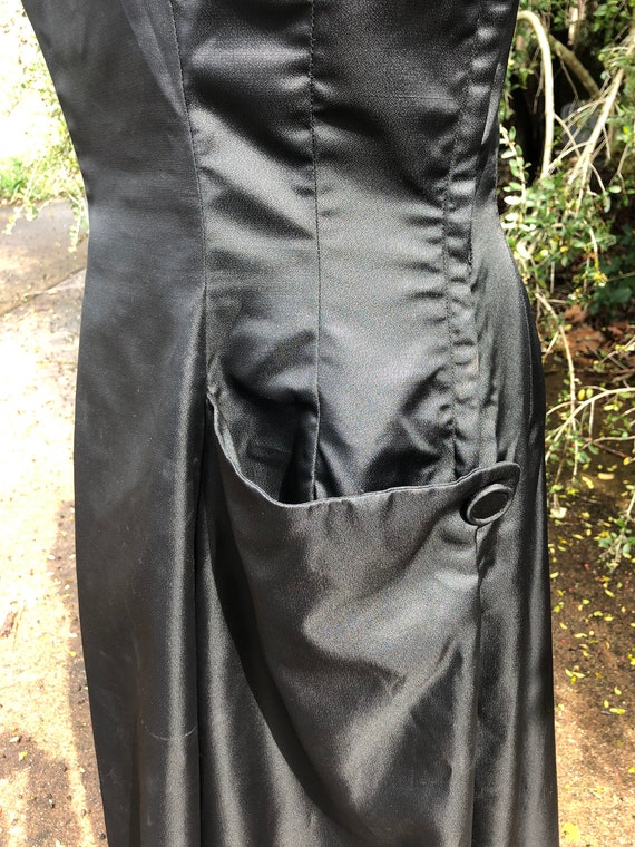 GORGEOUS 40's BLACK Size Medium Dress/40's Dresse… - image 5