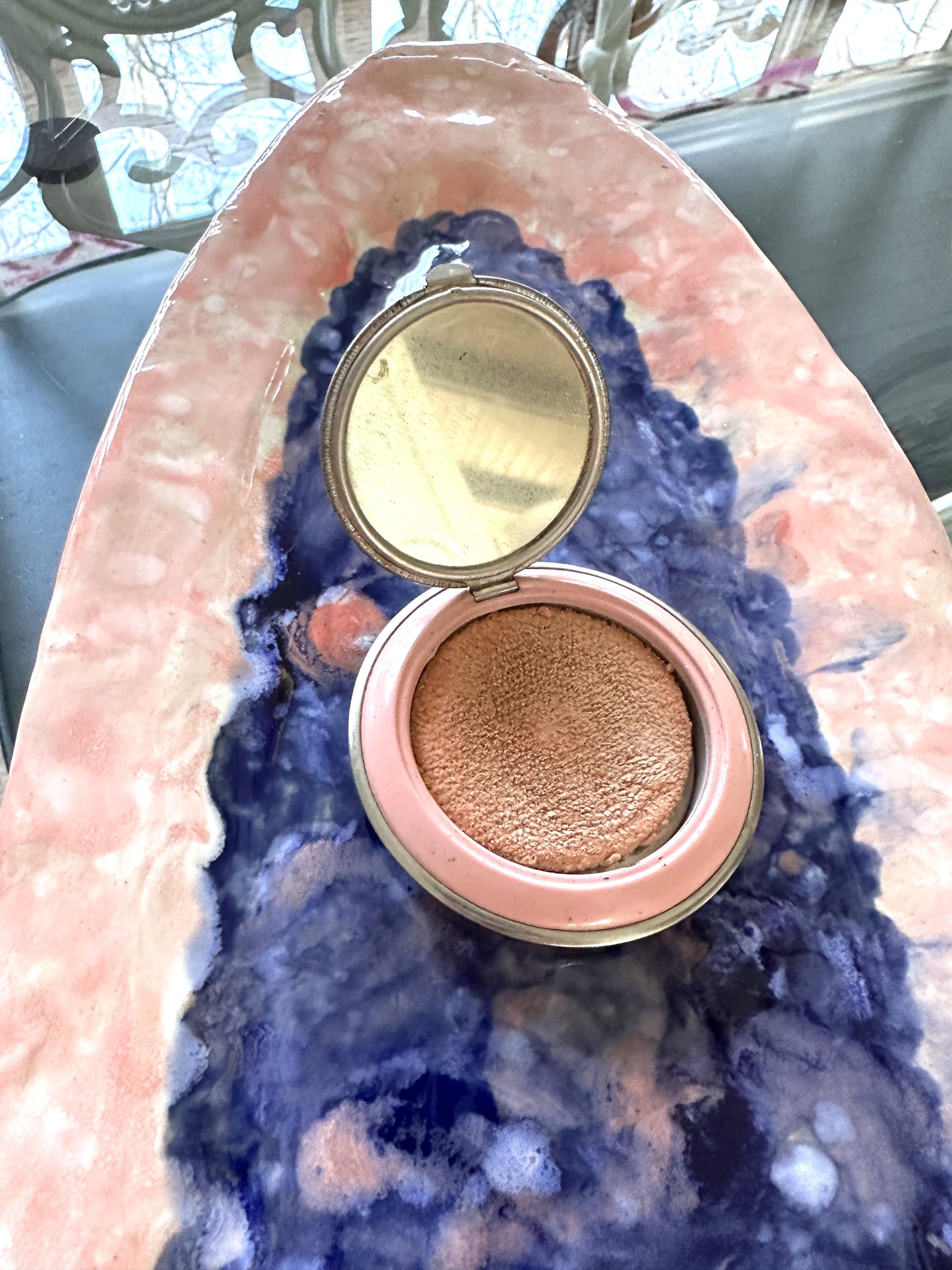 ANTIQUE PINK Compact/souvenir Compacts/pink Compacts/antique Compacts ...