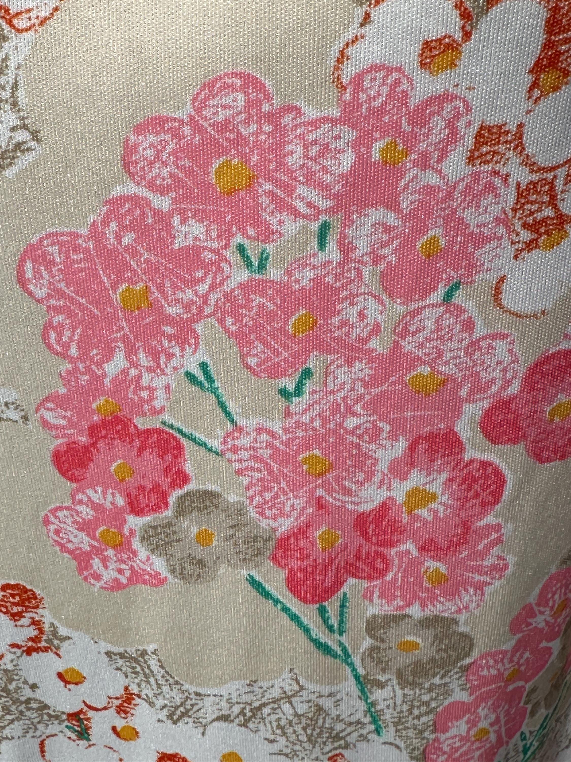 GORGEOUS 60's FLORAL Mumu Robe and Gown/mumu Robe/floral Mumu Dress ...