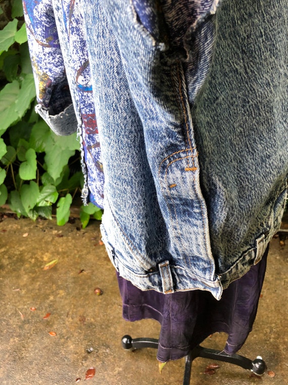 HANDMADE Denim Jacket/80's Jean Jackets/80's Jackets/… Gem