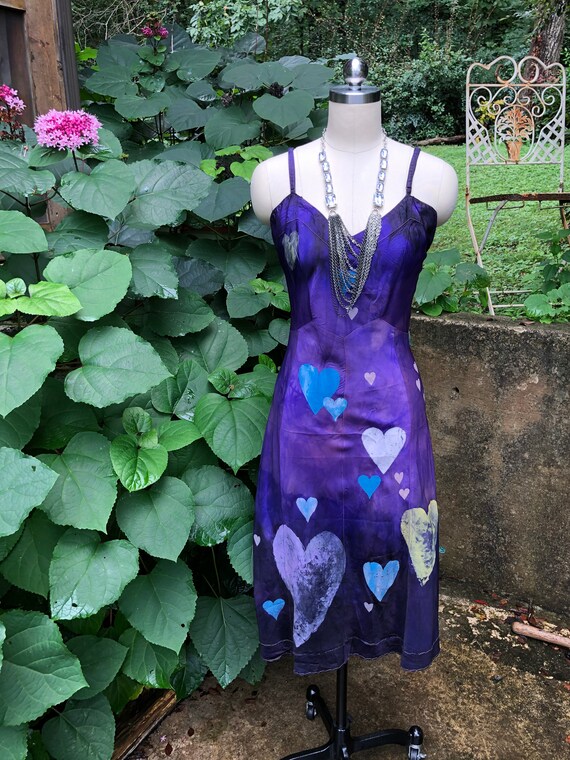 TIE DYE Handpainted Slip Dresses/Hippie Dresses/B… - image 10