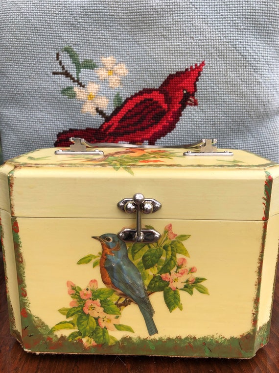 BIRD DECOUPAGE Handbag/Bird Box Purse/Bird Purse/… - image 10